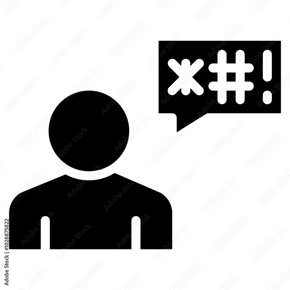 Name calling icon vector image. Can be used for Bullying in Society. Name calling icon vector image. Can be used for Bullying in Society.