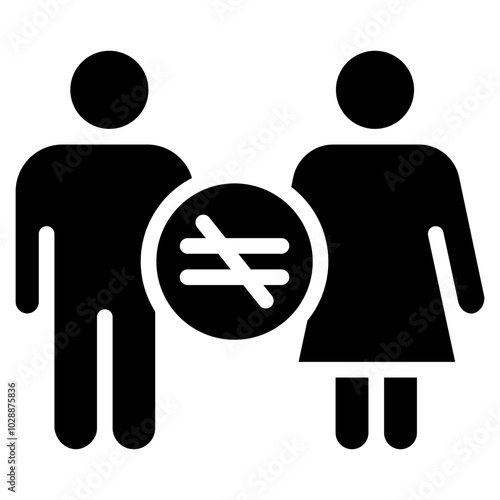 Religious Discrimination icon vector image. Can be used for Bullying in Society.