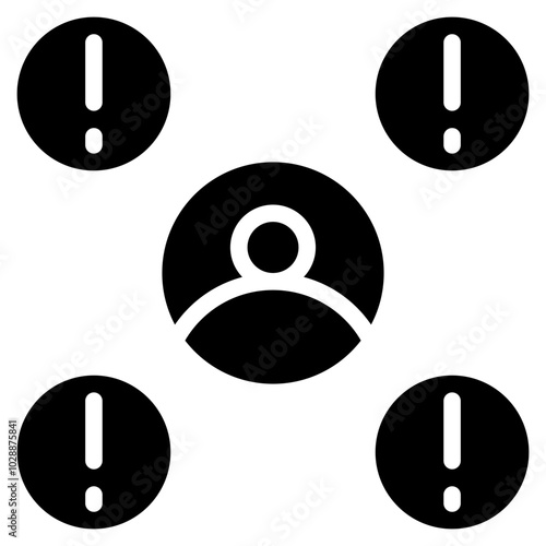 Scapegoating icon vector image. Can be used for Bullying in Society.