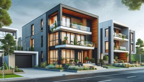 Modern European the residential architecture