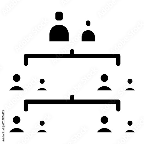 Line of Descent icon vector image. Can be used for Inheritance.