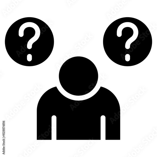 Confusion icon vector image. Can be used for Allergy Symptoms. photo