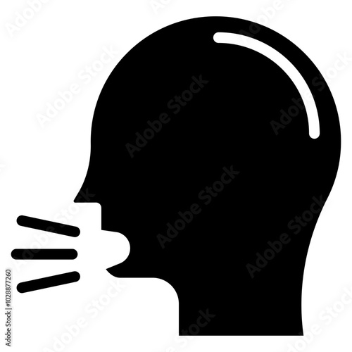 Sneezing icon vector image. Can be used for Allergy Symptoms.