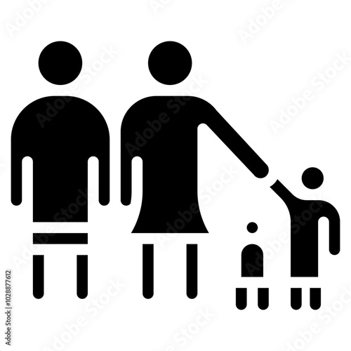 Family icon vector image. Can be used for Social Relationship.