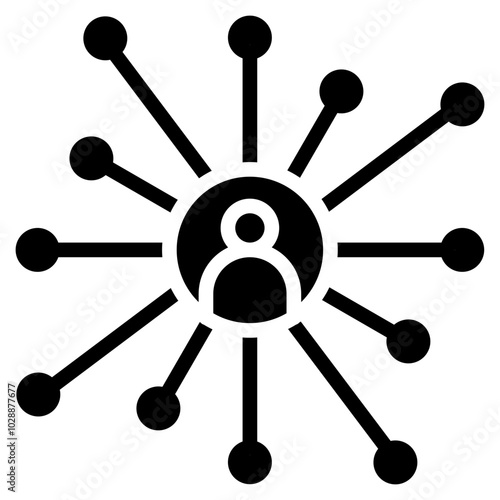 Network icon vector image. Can be used for Social Relationship.