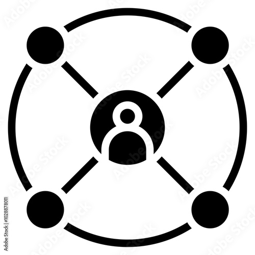 Social Circle icon vector image. Can be used for Social Relationship.