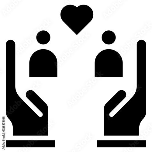 Twin Flames icon vector image. Can be used for Social Relationship.
