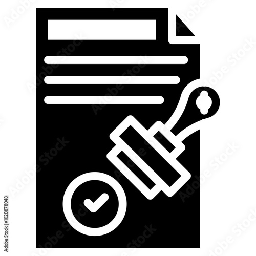 Authority Approved icon vector image. Can be used for Compilance and Regulation.