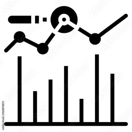 Market Dynamics icon vector image. Can be used for Market Research.