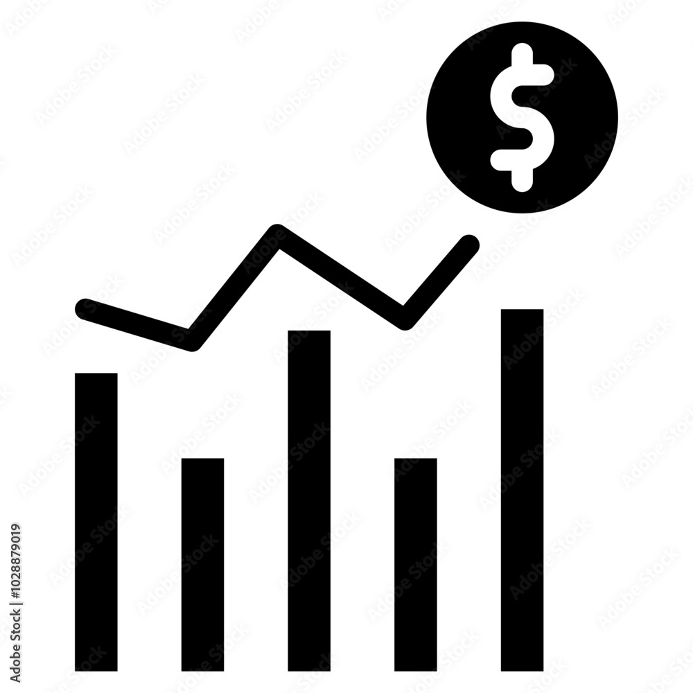Trend icon vector image. Can be used for Market Research. Trend icon vector image. Can be used for Market Research.