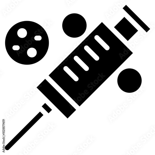 Biopsy icon vector image. Can be used for Medical Tests.