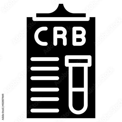 C Reactive Protein icon vector image. Can be used for Medical Tests.
