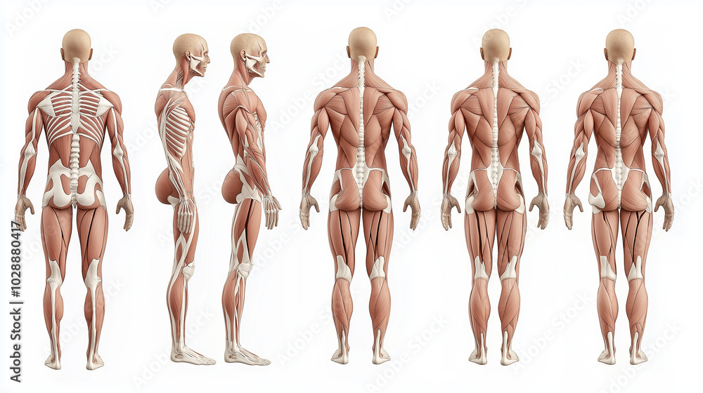 The focus is on the pain experienced in different parts of the human body caused by exercise in the gym. Generative AI Illustration. The focus is on the pain experienced in different parts of the human body caused by exercise in the gym. Generative AI Illustration.