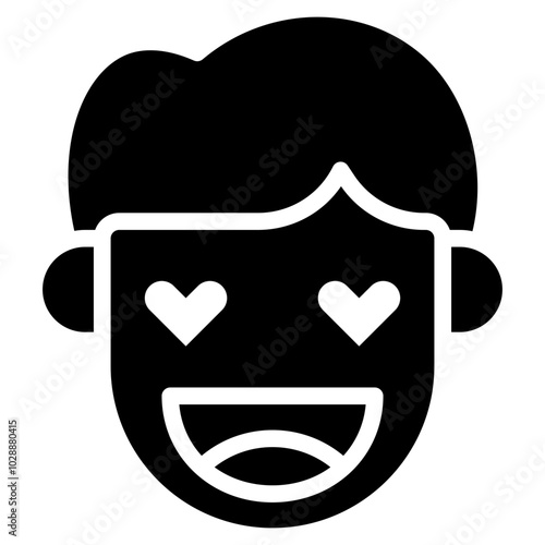 Love icon vector image. Can be used for Human Emotions.