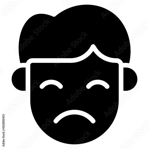 Reflective icon vector image. Can be used for Human Emotions.