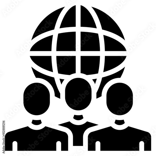 Cross cultural icon vector image. Can be used for Data Science.