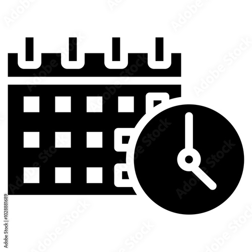 Deadline icon vector image. Can be used for Burnout.