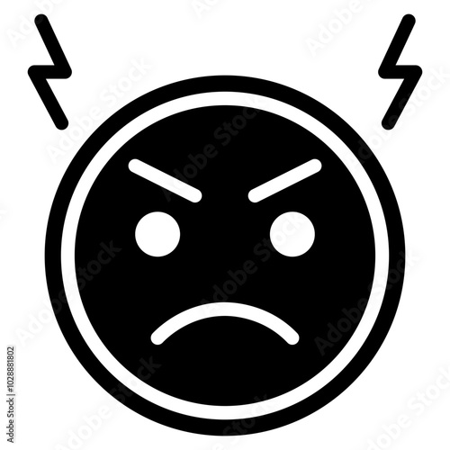 Irritability icon vector image. Can be used for Burnout.
