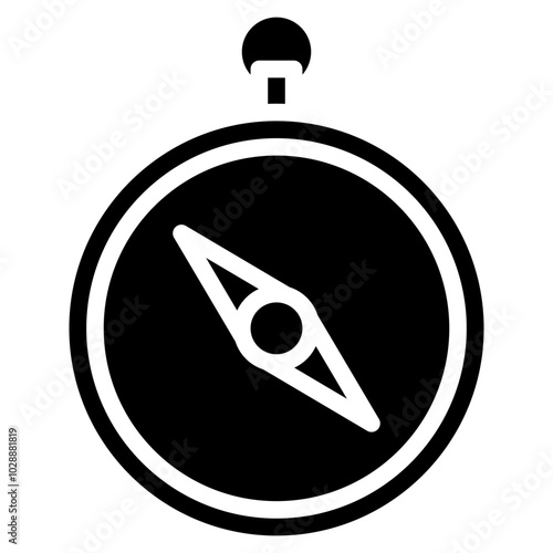 Lost Compass icon vector image. Can be used for Burnout.