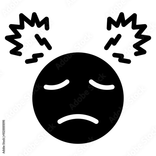Overwhelmed icon vector image. Can be used for Burnout.