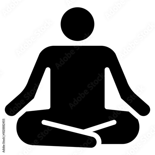 Yogi icon vector image. Can be used for Urban Tribes.