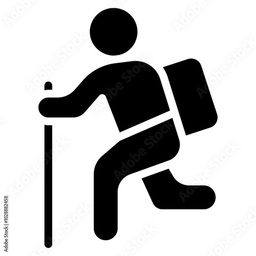 Wanderer icon vector image. Can be used for Urban Tribes.