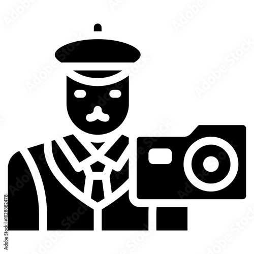 Vintage Enthusiast icon vector image. Can be used for Urban Tribes.