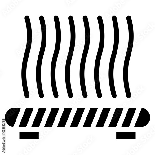 Bed Adhesion icon vector image. Can be used for 3d Printing.