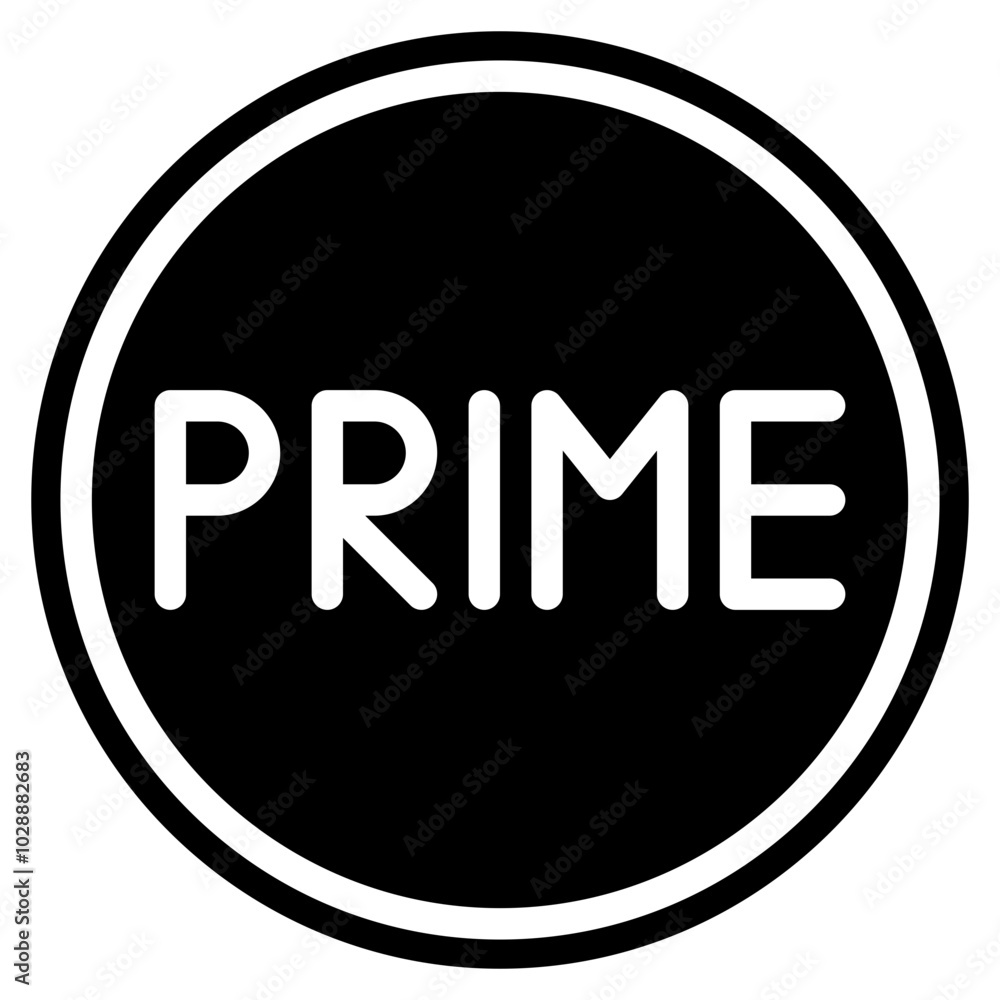 Prime icon vector image. Can be used for 3d Printing. Prime icon vector image. Can be used for 3d Printing.