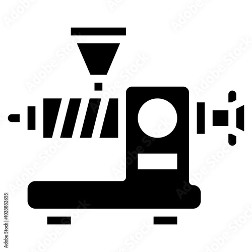 Extruder icon vector image. Can be used for 3d Printing.