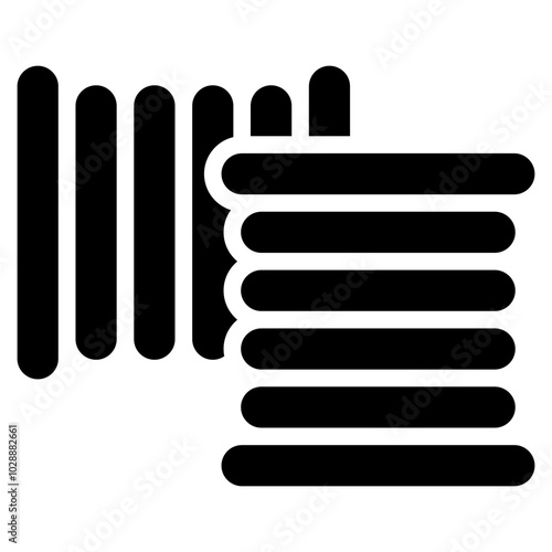Filament icon vector image. Can be used for 3d Printing.