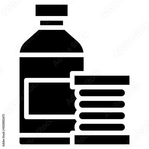 Material icon vector image. Can be used for 3d Printing.