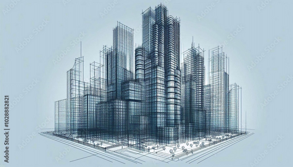 Architectural building design vector illustration Architectural building design vector illustration