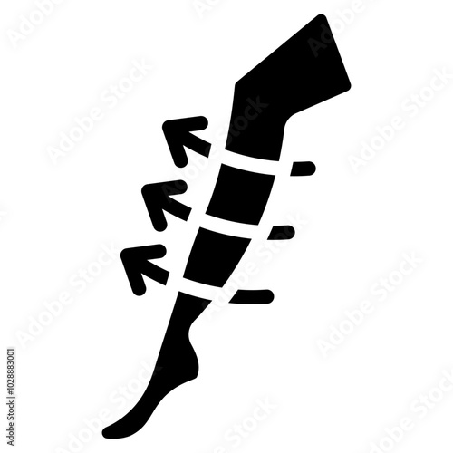 Compression Stockings icon vector image. Can be used for Plastic and Cosmetic Surgery.