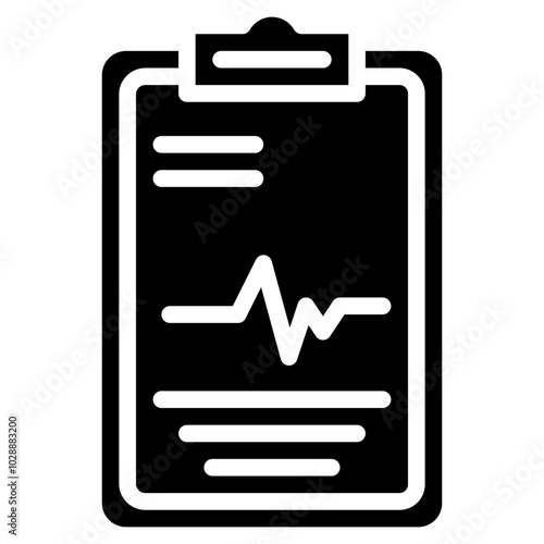 Patient Chart icon vector image. Can be used for Plastic and Cosmetic Surgery.