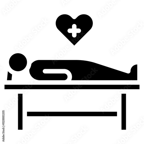 Postoperative Care icon vector image. Can be used for Plastic and Cosmetic Surgery.