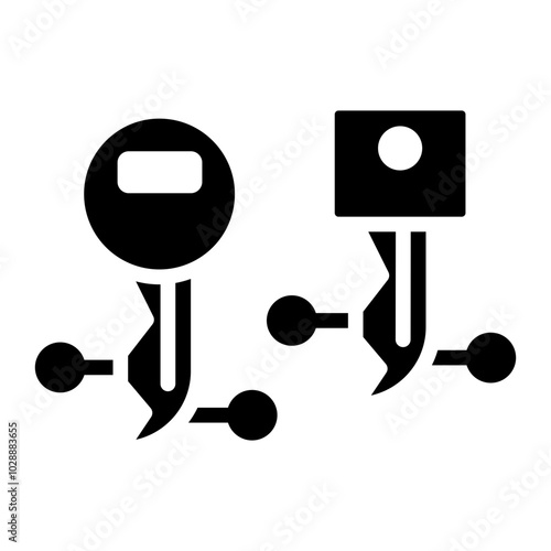Key extraction icon vector image. Can be used for Locksmith.