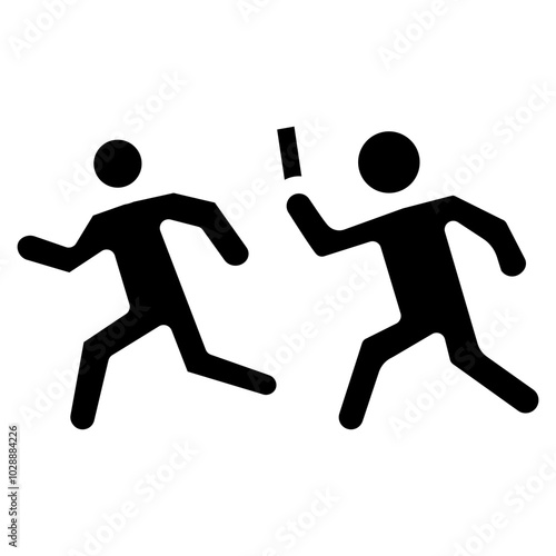 Relay Baton icon vector image. Can be used for Marathon.