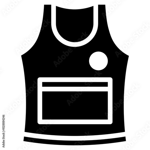 Running Shirt icon vector image. Can be used for Marathon.