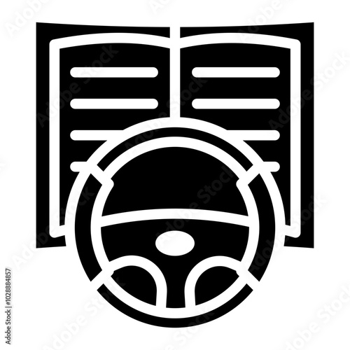Driver Education icon vector image. Can be used for Driving School.