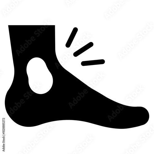 Bruising icon vector image. Can be used for Body Ache.