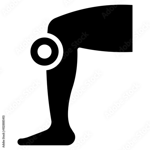 Leg Pain icon vector image. Can be used for Body Ache.