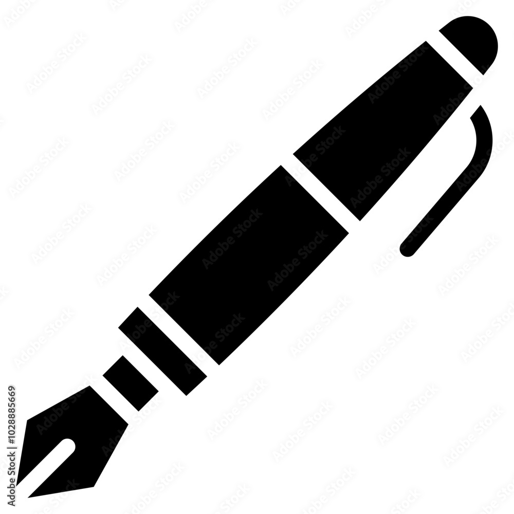 Calligraphy Pen icon vector image. Can be used for Crafting. Calligraphy Pen icon vector image. Can be used for Crafting.