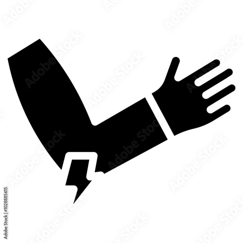 Tennis Elbow icon vector image. Can be used for Body Ache.