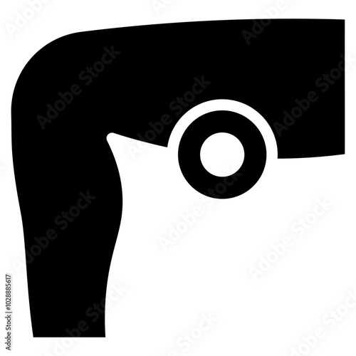 Thigh Pain icon vector image. Can be used for Body Ache.