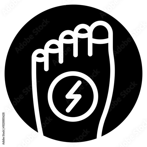 Toe Pain icon vector image. Can be used for Body Ache.