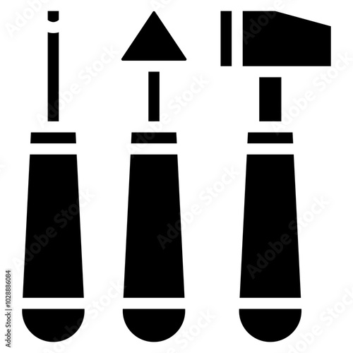 Sculpting Tools icon vector image. Can be used for Crafting.