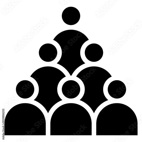 Crowd icon vector image. Can be used for Rock and Roll.