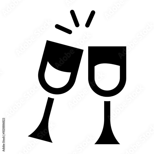 Cruise Wine Glass icon vector image. Can be used for Cruiser.