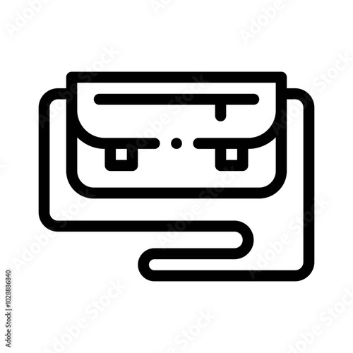 Sling Bag line icon